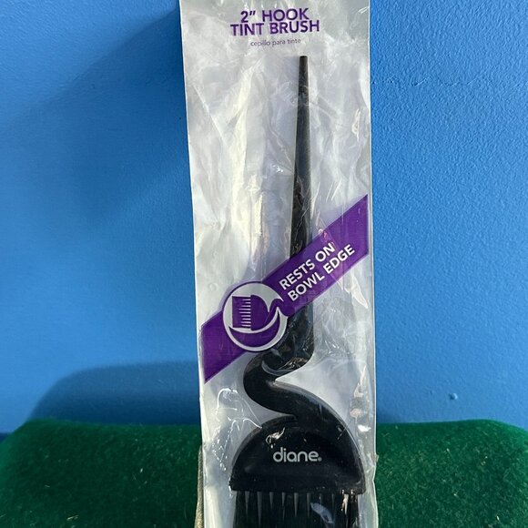 Diane 2" Hook Tint Brush Hair Color Applicator Salon Tool Black - Picture 1 of 3
